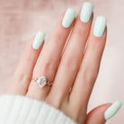 Oval Moissanite Engagement Ring