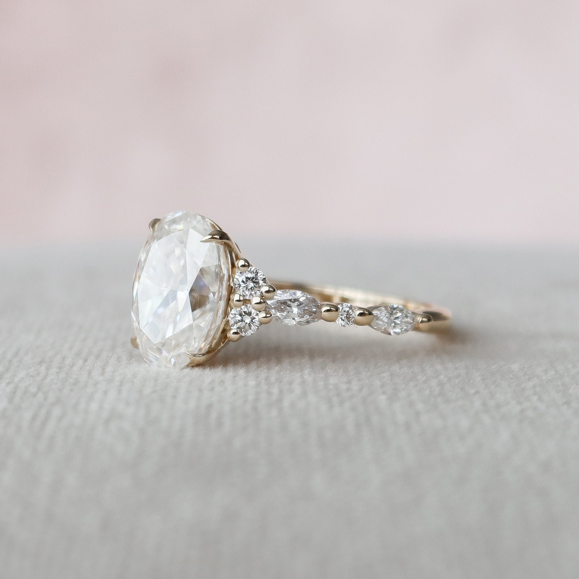 Cluster Engagement Ring