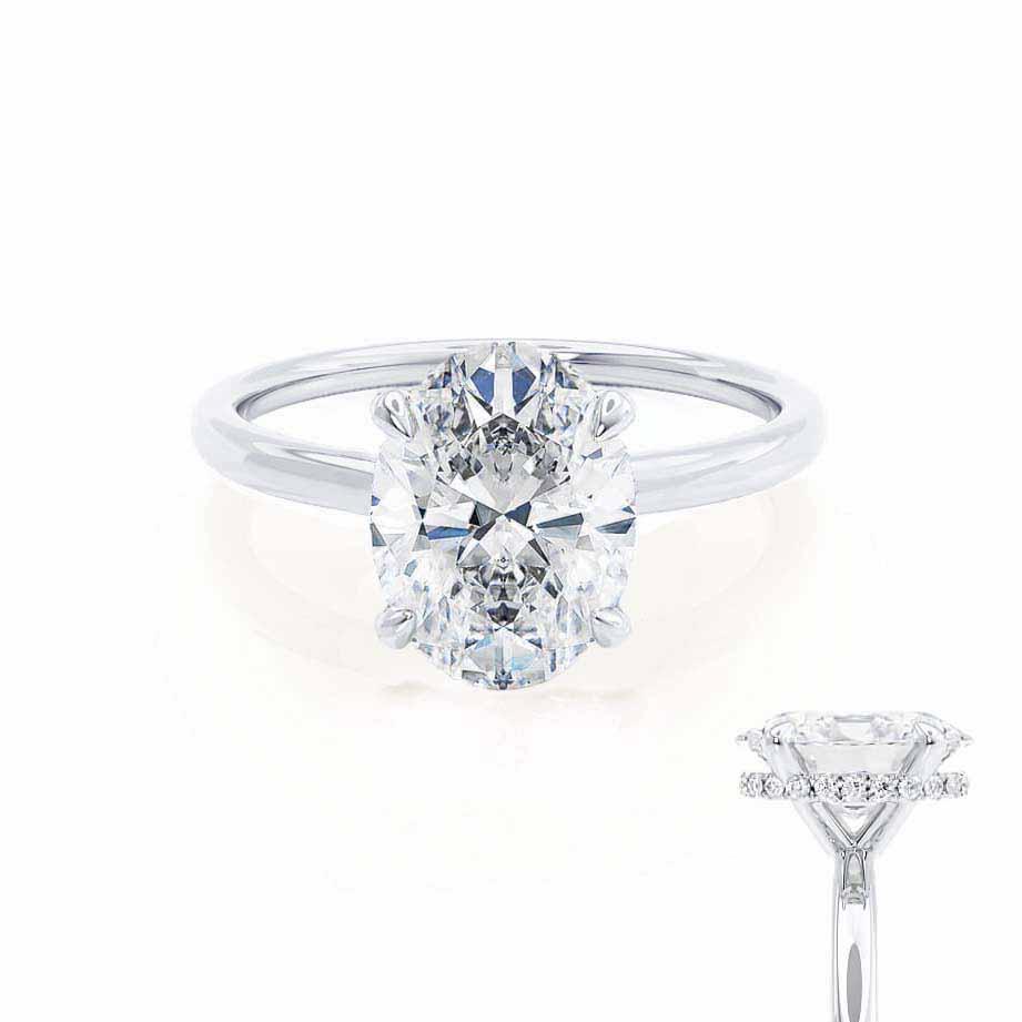 Oval Cut Moissanite Ring