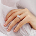 Oval Cut Moissanite Ring