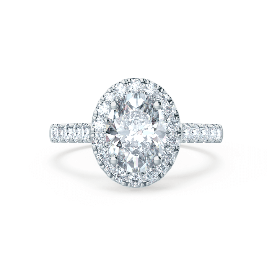 Oval Cut Moissanite Ring