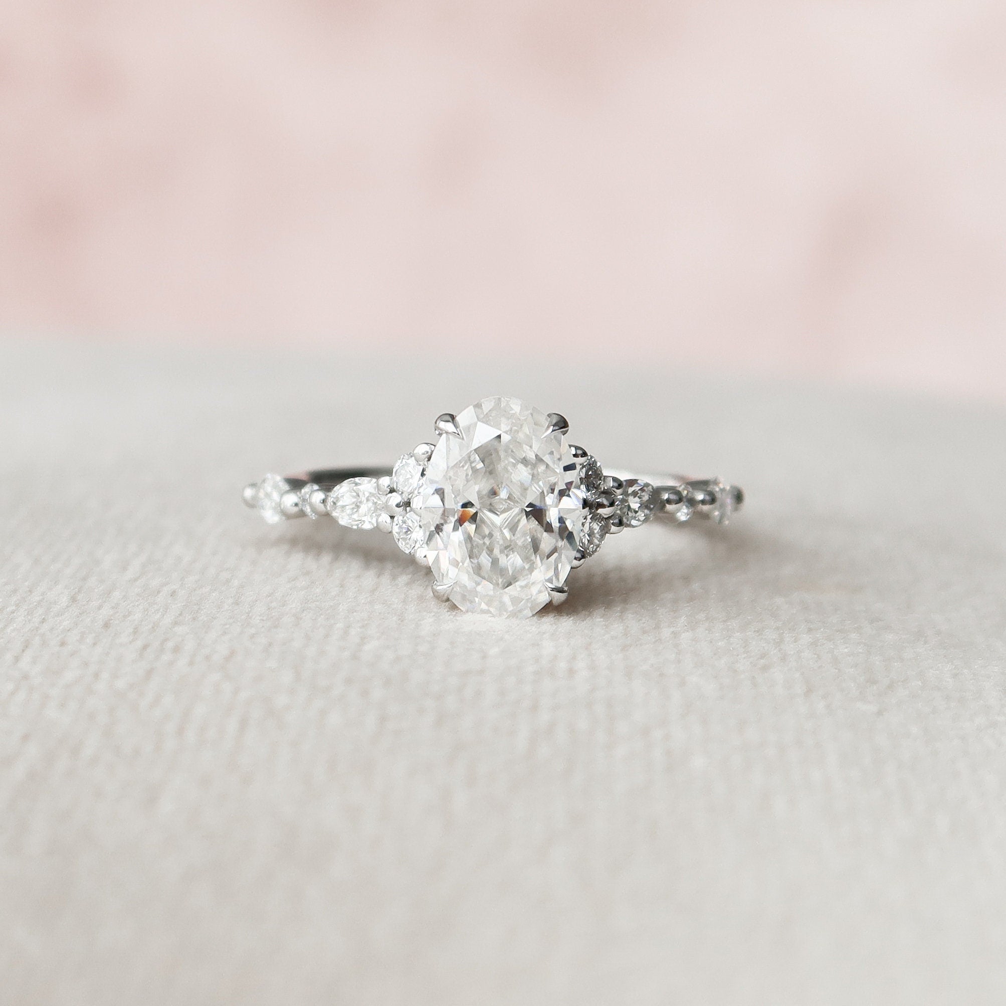 1.50CT Moissanite Engagement Ring