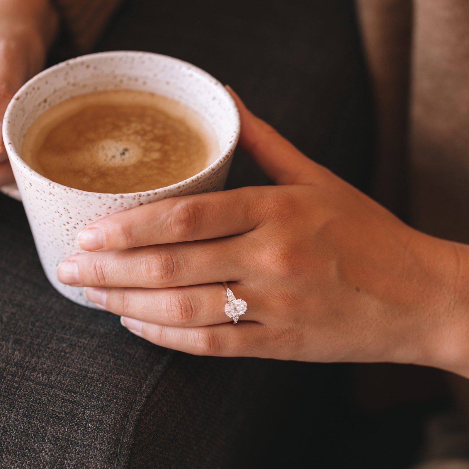 Oval Cut Moissanite Ring
