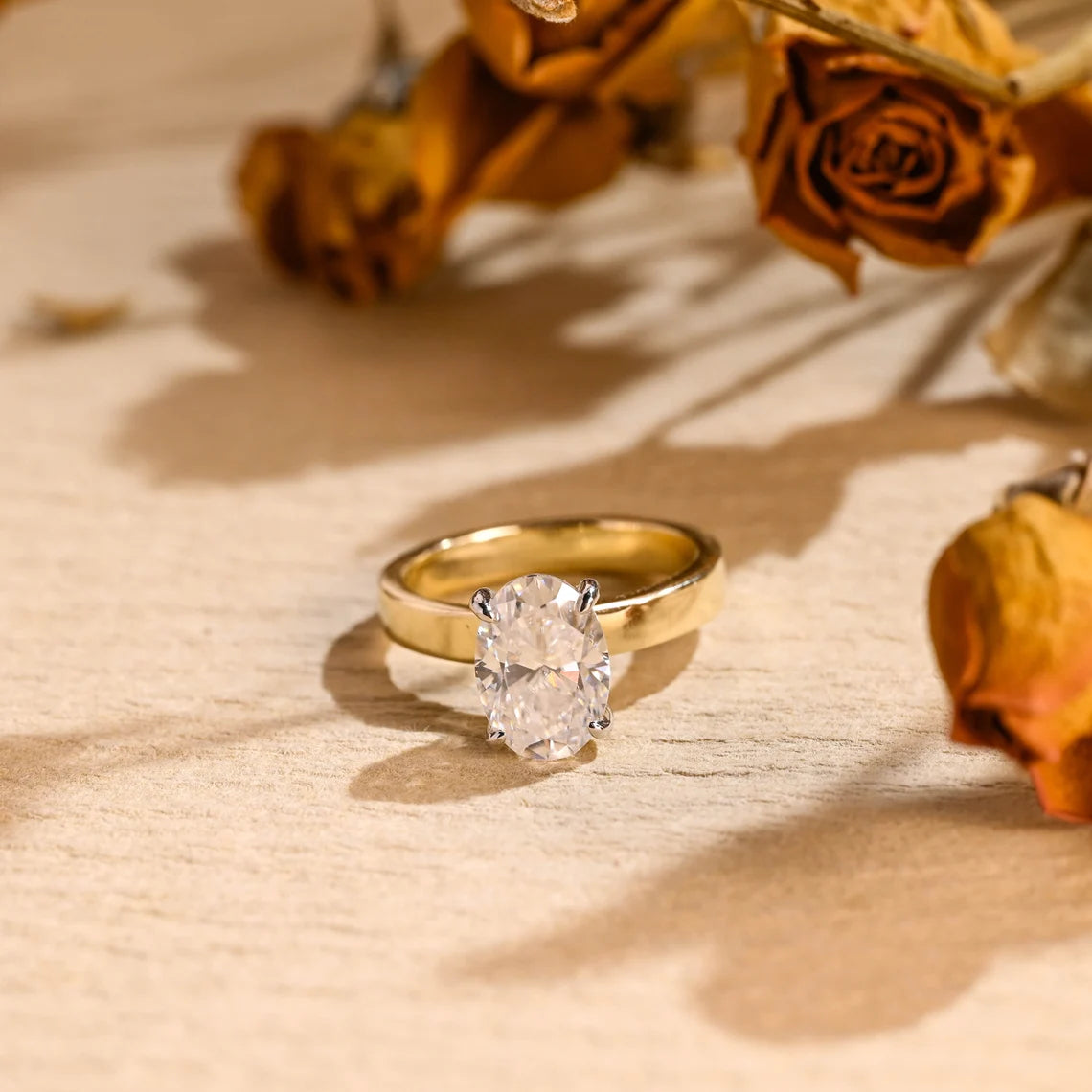 Moissanite Diamond Engagement Ring