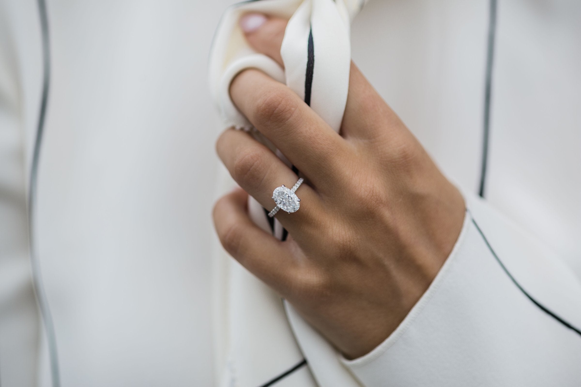 Moissanite Engagement Ring for Her