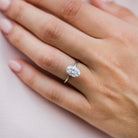 Hidden Halo Moissanite Ring