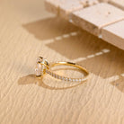 1 Carat Oval Moissanite Ring