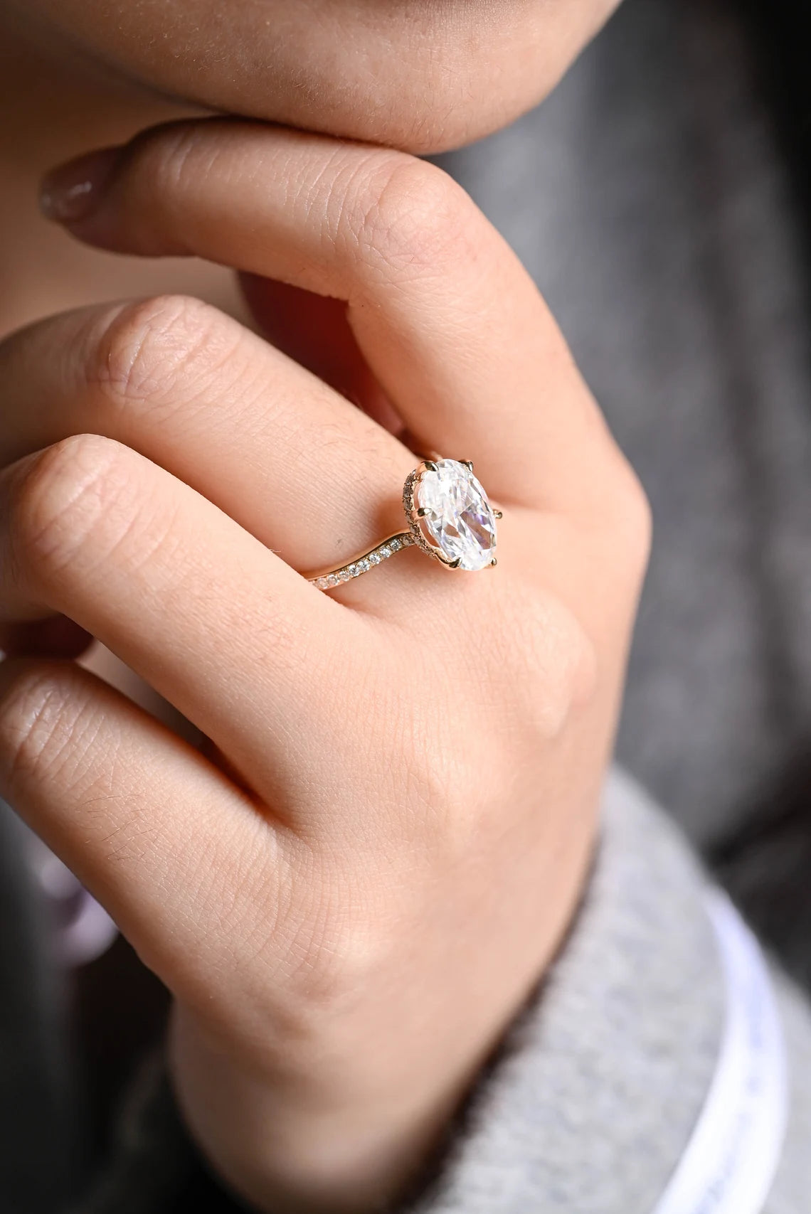 Oval Diamond Ring
