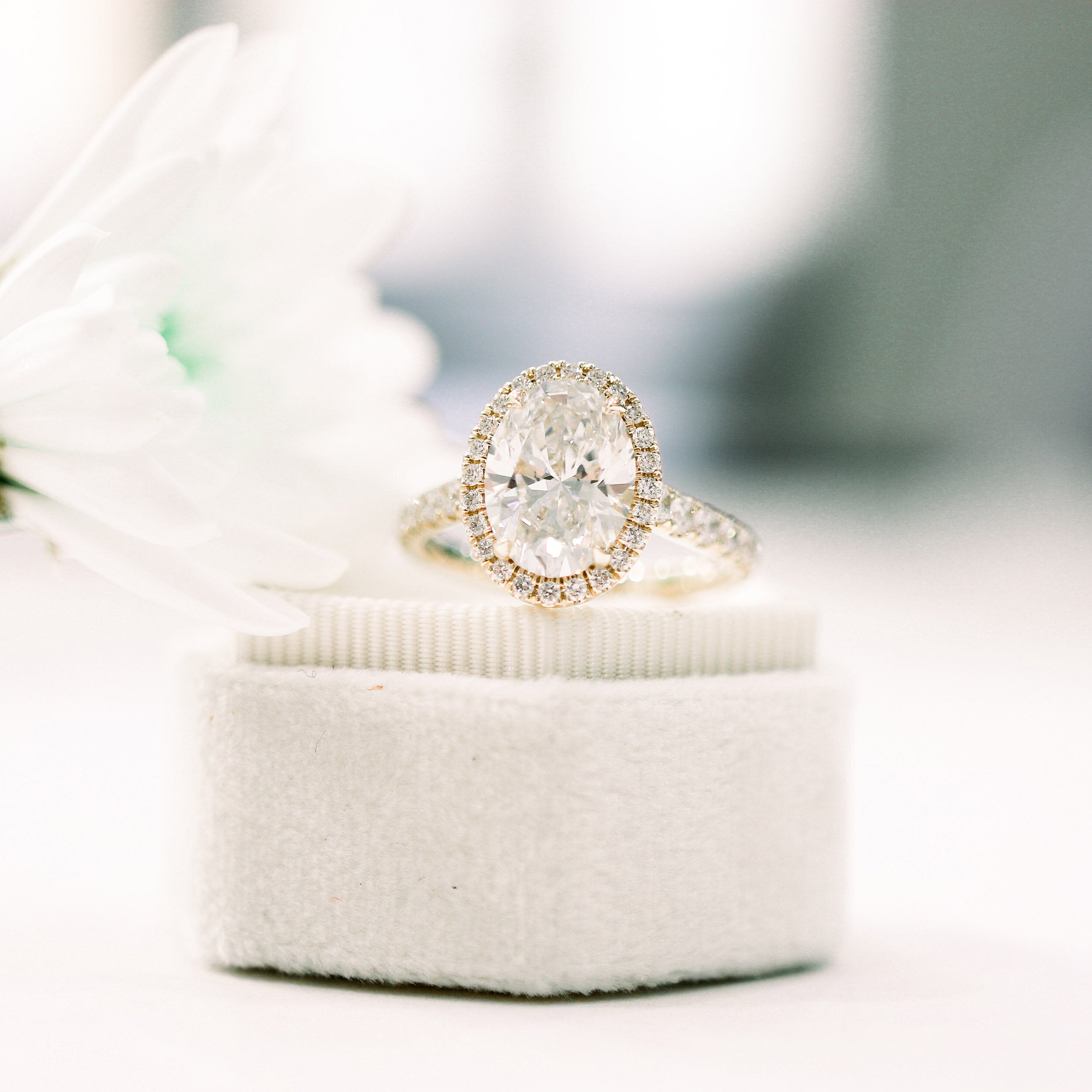 Moissanite Engagement Ring for Her