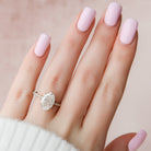 Hidden Halo Moissanite Ring