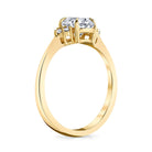 Oval Pave Moissanite Ring