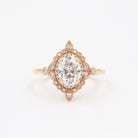 Unique Halo Engagement Ring