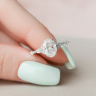Modern Moissanite Ring