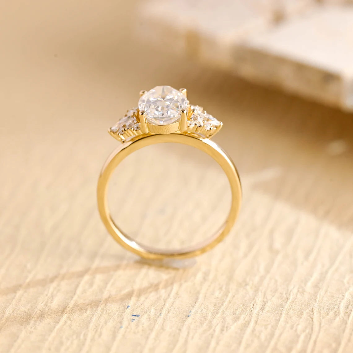 Moissanite Diamond Engagement Ring
