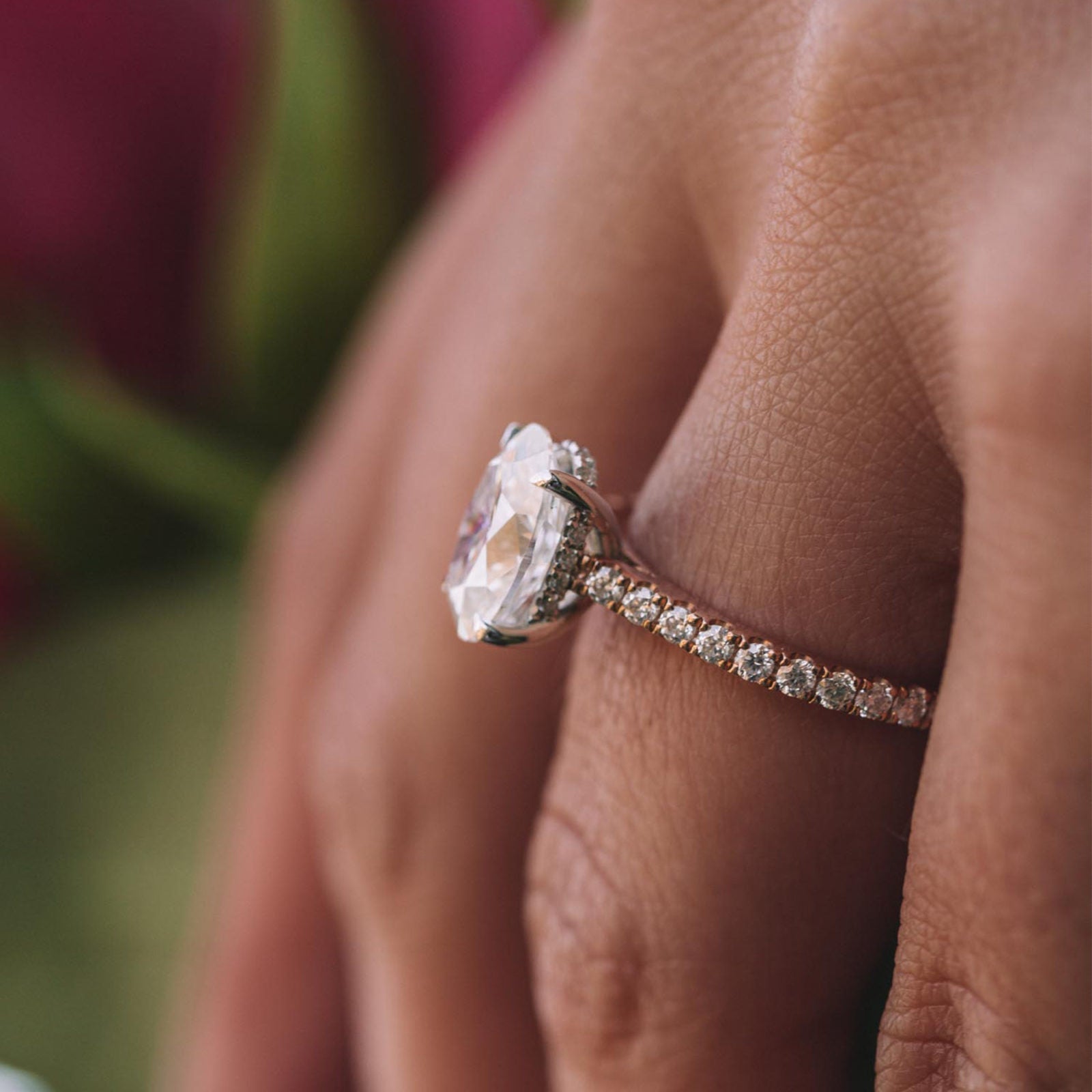 Moissanite Engagement Ring for Her