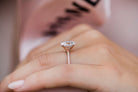 Oval Moissanite Engagement Ring