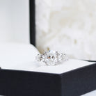 Pave Moissanite Engagement Ring