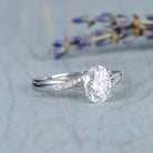 Pave Diamond Engagement Ring