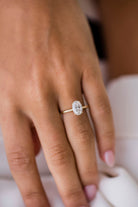 Oval Solitaire Moissanite Ring