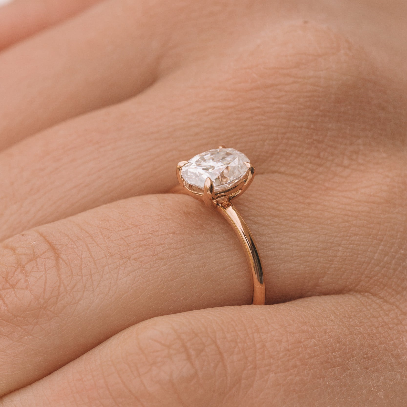 Oval Solitaire Engagement Ring