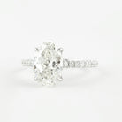 Hidden Halo Engagement Ring for Women