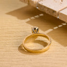 1 Carat Oval Moissanite Engagement Ring