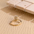 1 Carat Oval Moissanite Ring