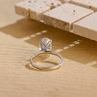 1 Carat Oval Moissanite Ring