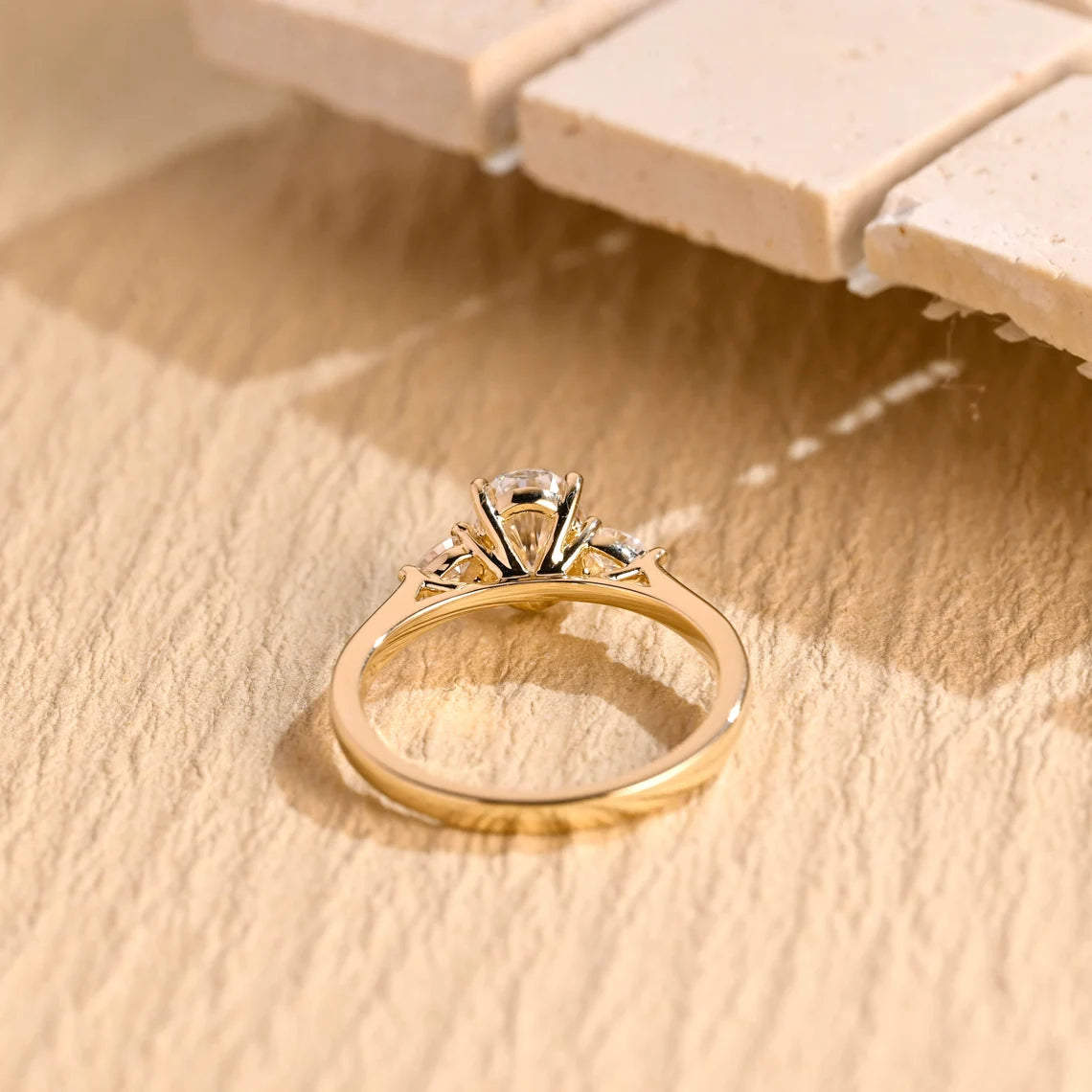 1 Carat Oval Moissanite Ring