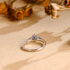 1 Carat Oval Moissanite Ring