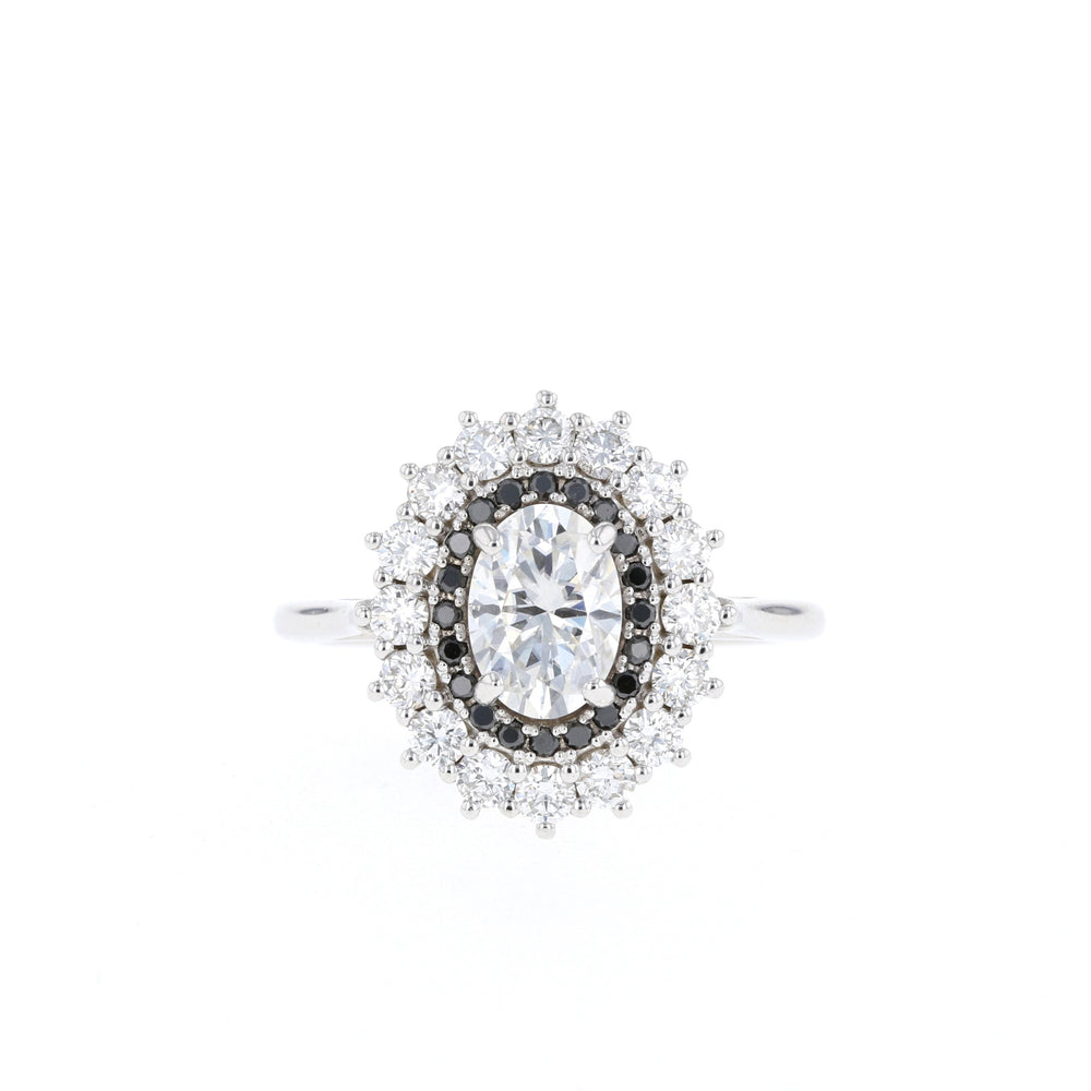 Double Halo Engagement Ring