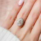 Oval Cut Moissanite Engagement Ring