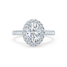 Oval Halo Engagement Ring