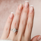 Halo Moissanite Ring
