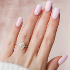 Hidden Halo Moissanite Ring