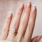 Hidden Halo Moissanite Ring