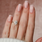 Hidden Halo Moissanite Ring