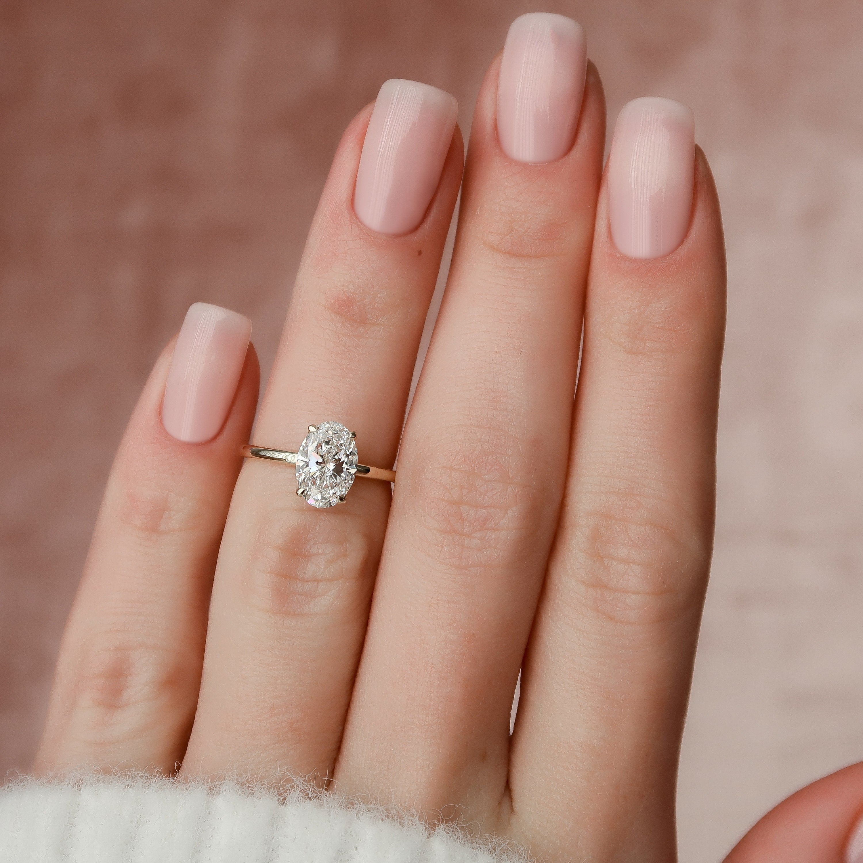 Hidden Halo Moissanite Ring