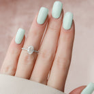 Hidden Halo Moissanite Ring