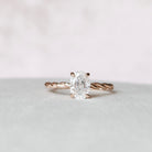 Oval Cut Moissanite Engagement Ring