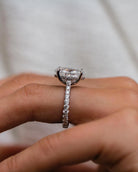 Oval Cut Moissanite Engagement Ring