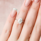 Hidden Halo Engagement Ring