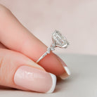 Oval Cut Moissanite Engagement Ring