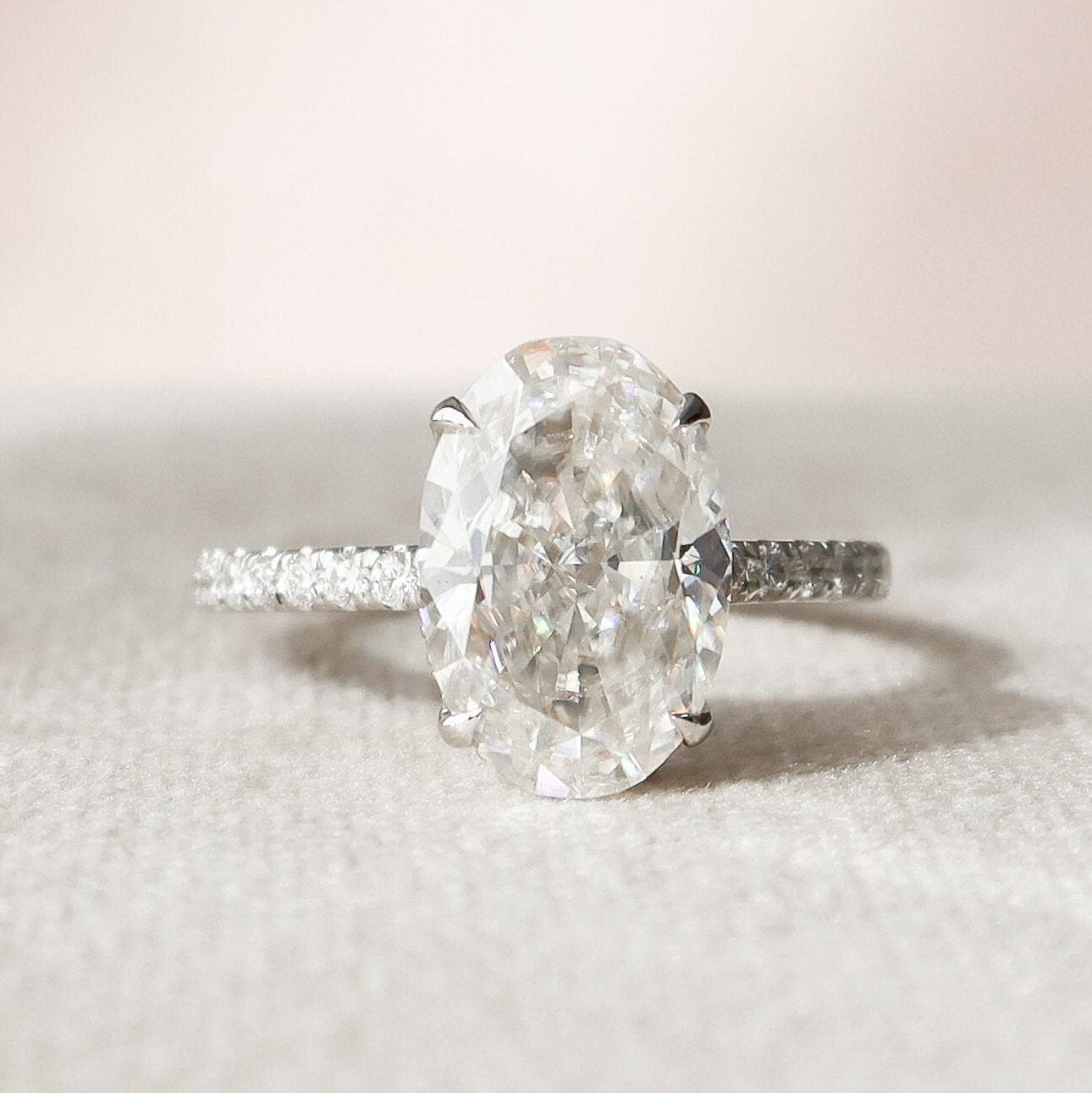 Oval Pave Ring