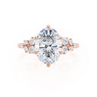 Oval Cut Moissanite Engagement Ring