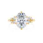 Oval Cut Moissanite Engagement Ring