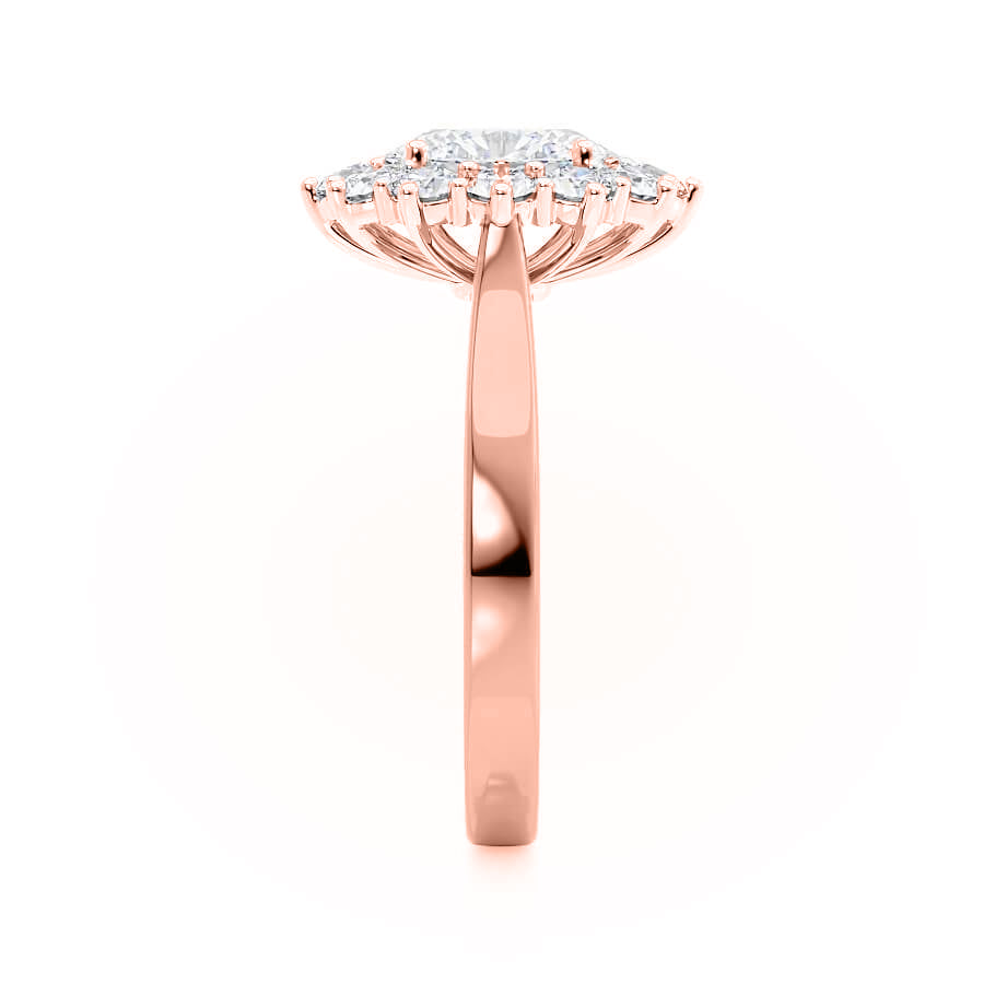 Oval Halo Ring for Women
