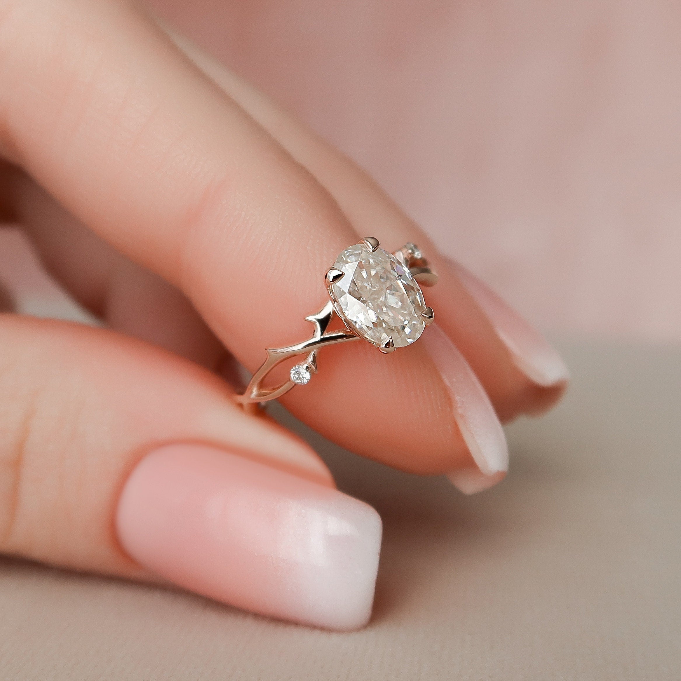 Moissanite Engagement Ring USA