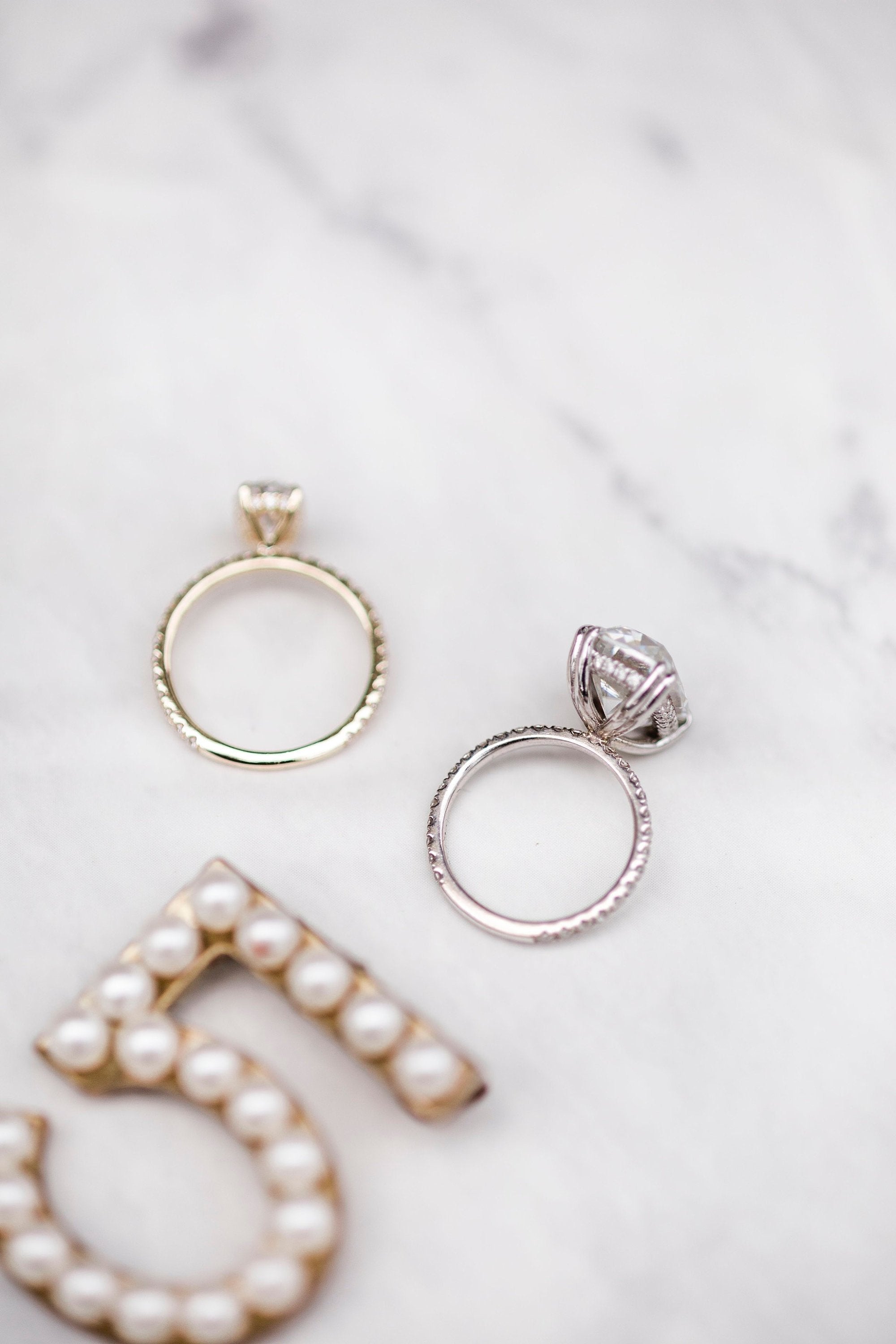 Oval Solitaire Hidden Halo Ring