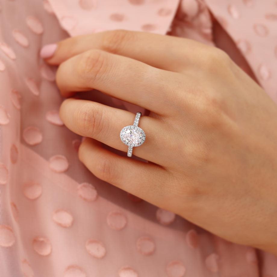 Oval Engagement Ring for Women